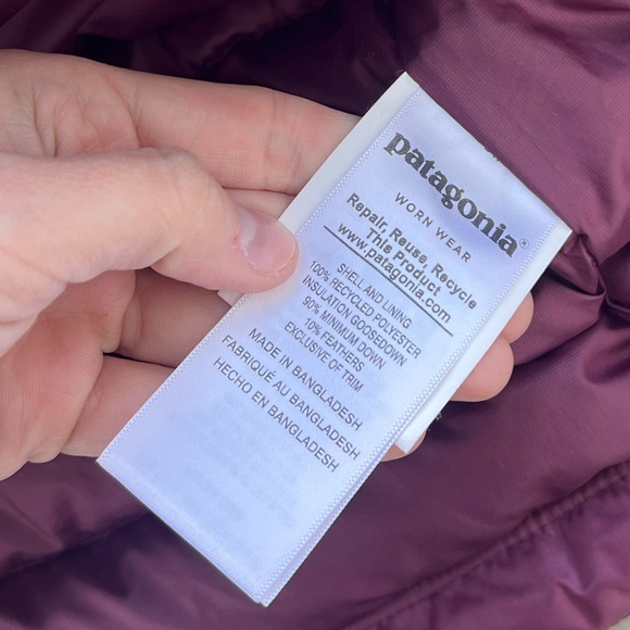 Patagonia Down Sweater Zip Up Jacket Packable Coat Women’s Small - Picture 7 of 10